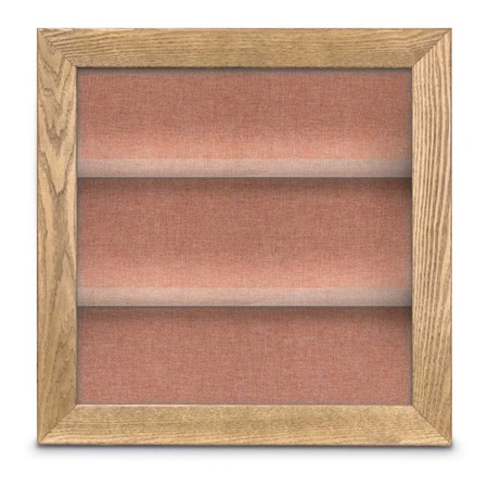 United Visual Products Outdoor Enclosed Combo Board, 42"x32", Black Frame/Burgundy & Forbo UVCB4232ODB-BURGUN-FORBO